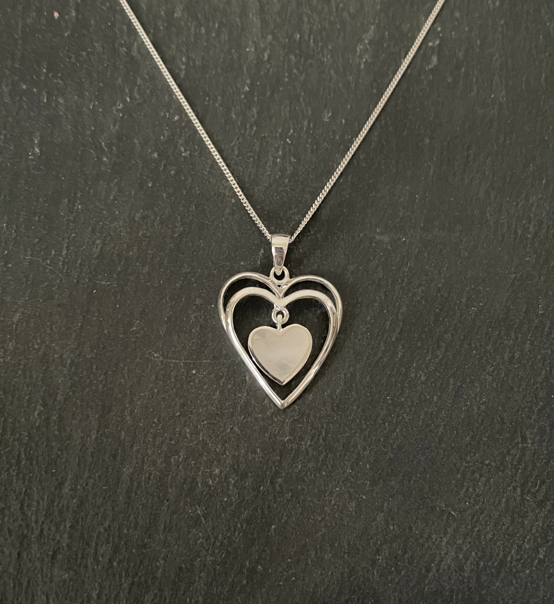 Mother of Pearl Heart Pendant image 0