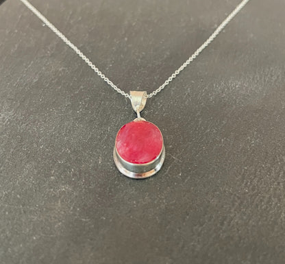 Oval Ruby Pendant image 1