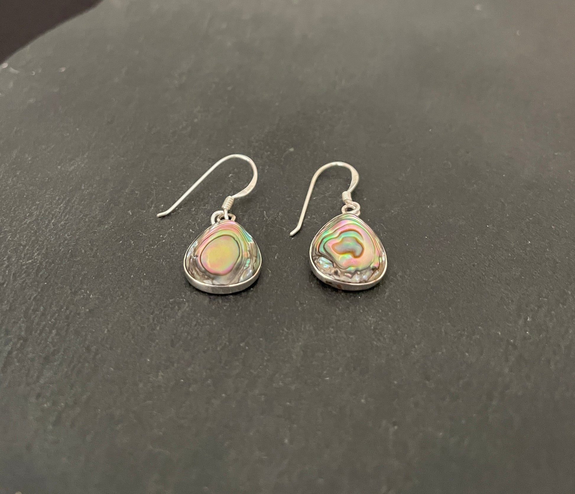Paua Shell Teardrop Earrings image 1