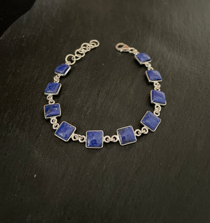 Square Lapis Lazuli Bracelet image 0