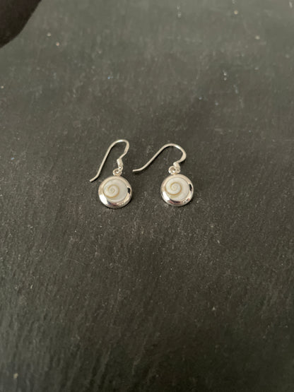 Shiva Shell Round Earrings image 1