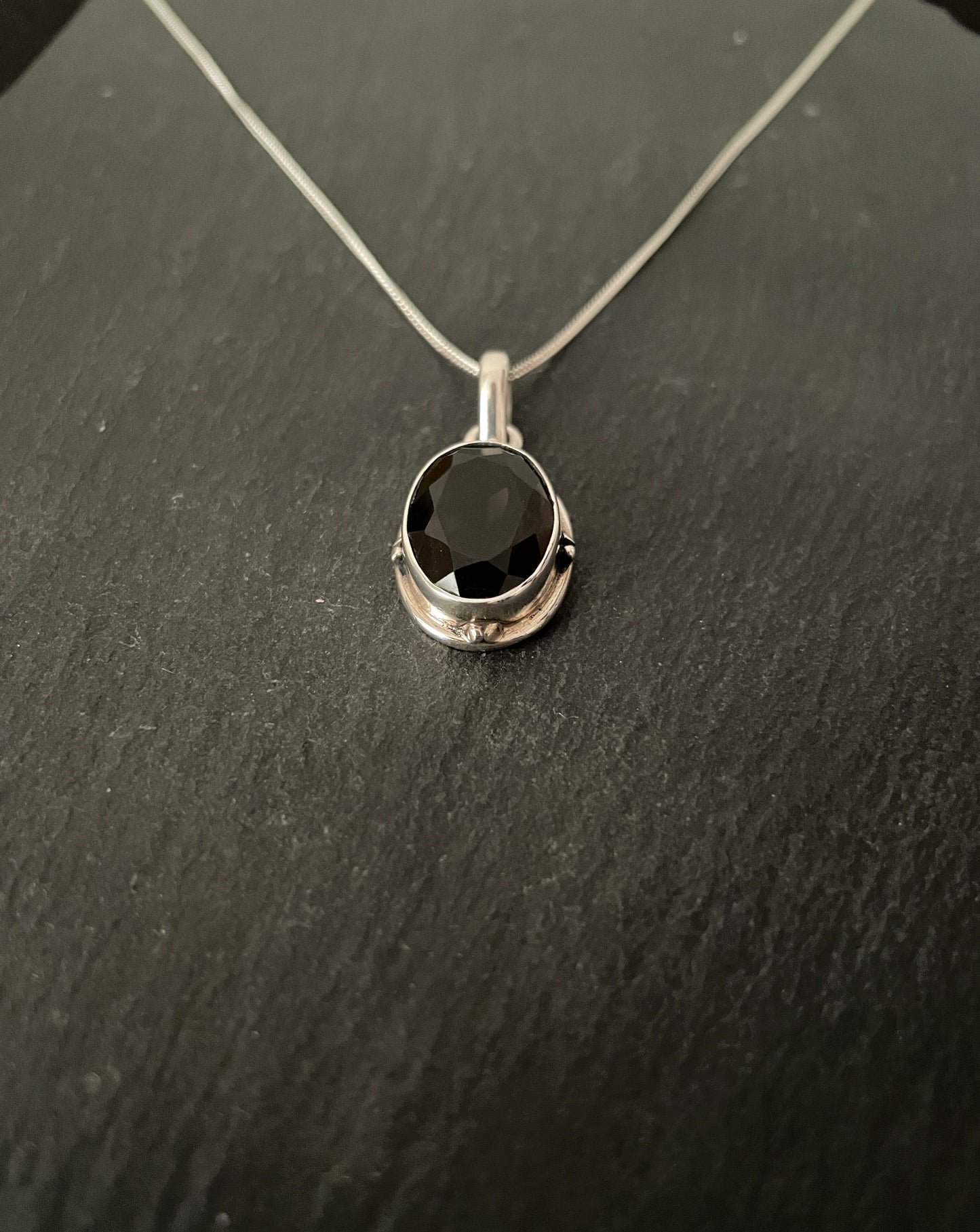 Smokey Quartz Oval Pendant image 1