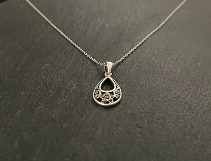 Marcasite Teardrop Pendant image 1