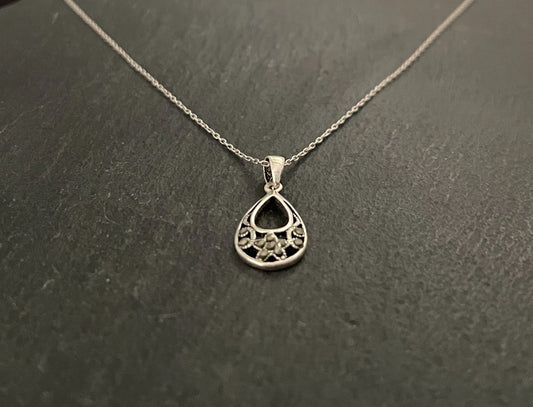 Marcasite Teardrop Pendant image 1