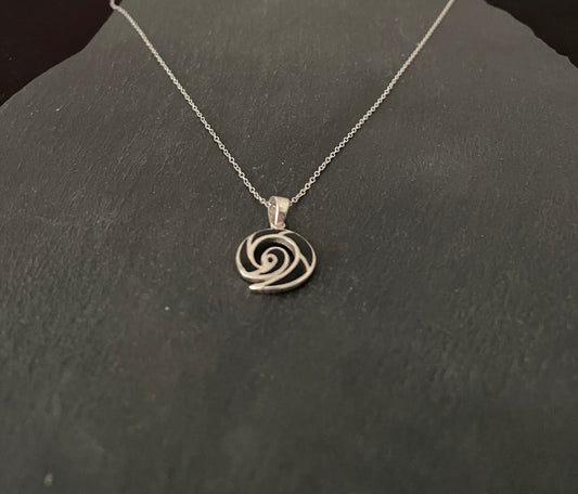 Black Onyx Swirl Pendant image 1