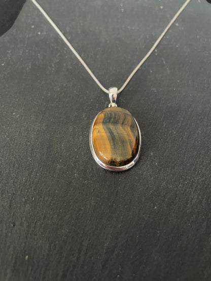 Tiger's Eye Oval Pendant image 2