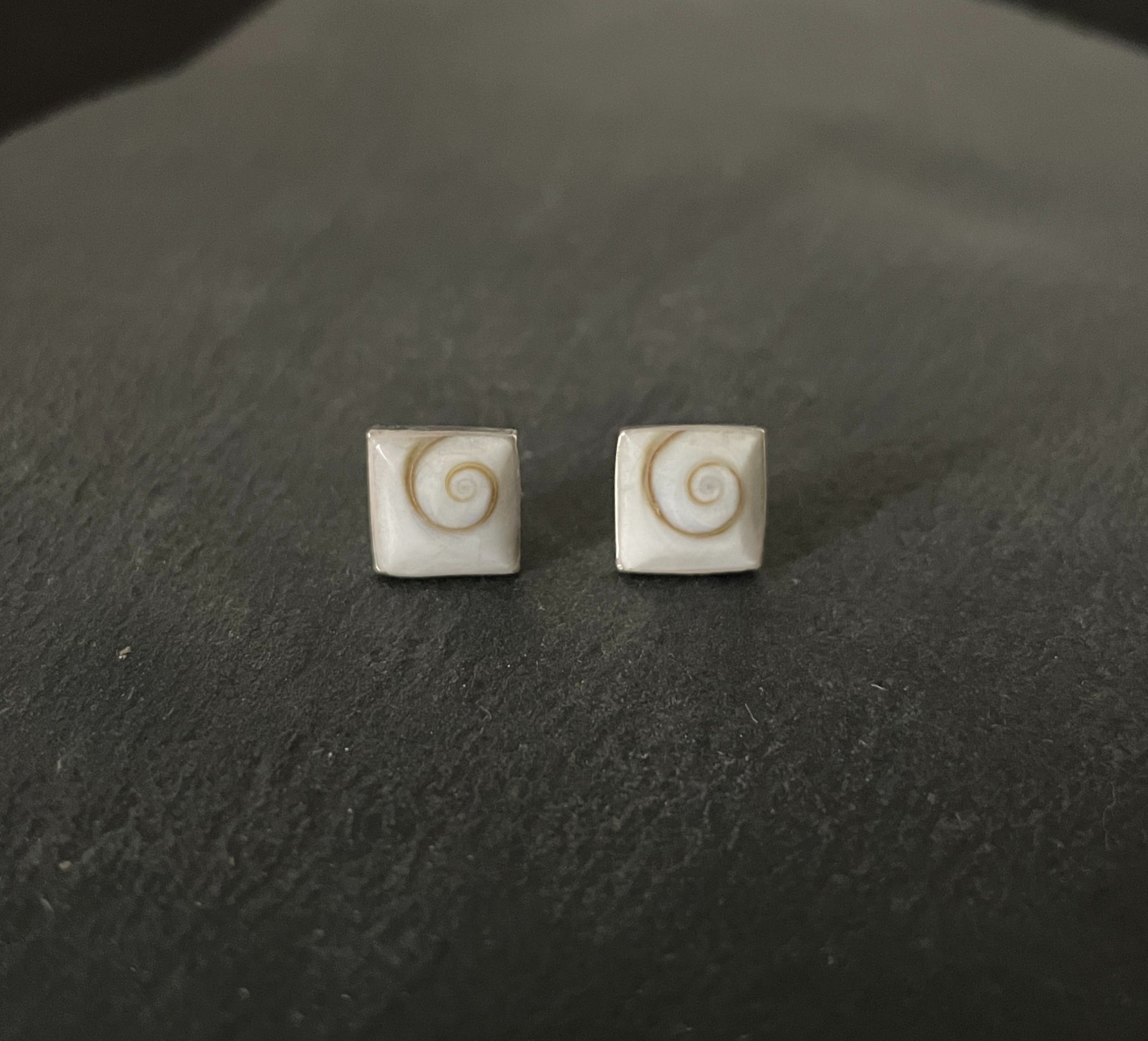 Shiva Shell Square Stud Earrings image 0