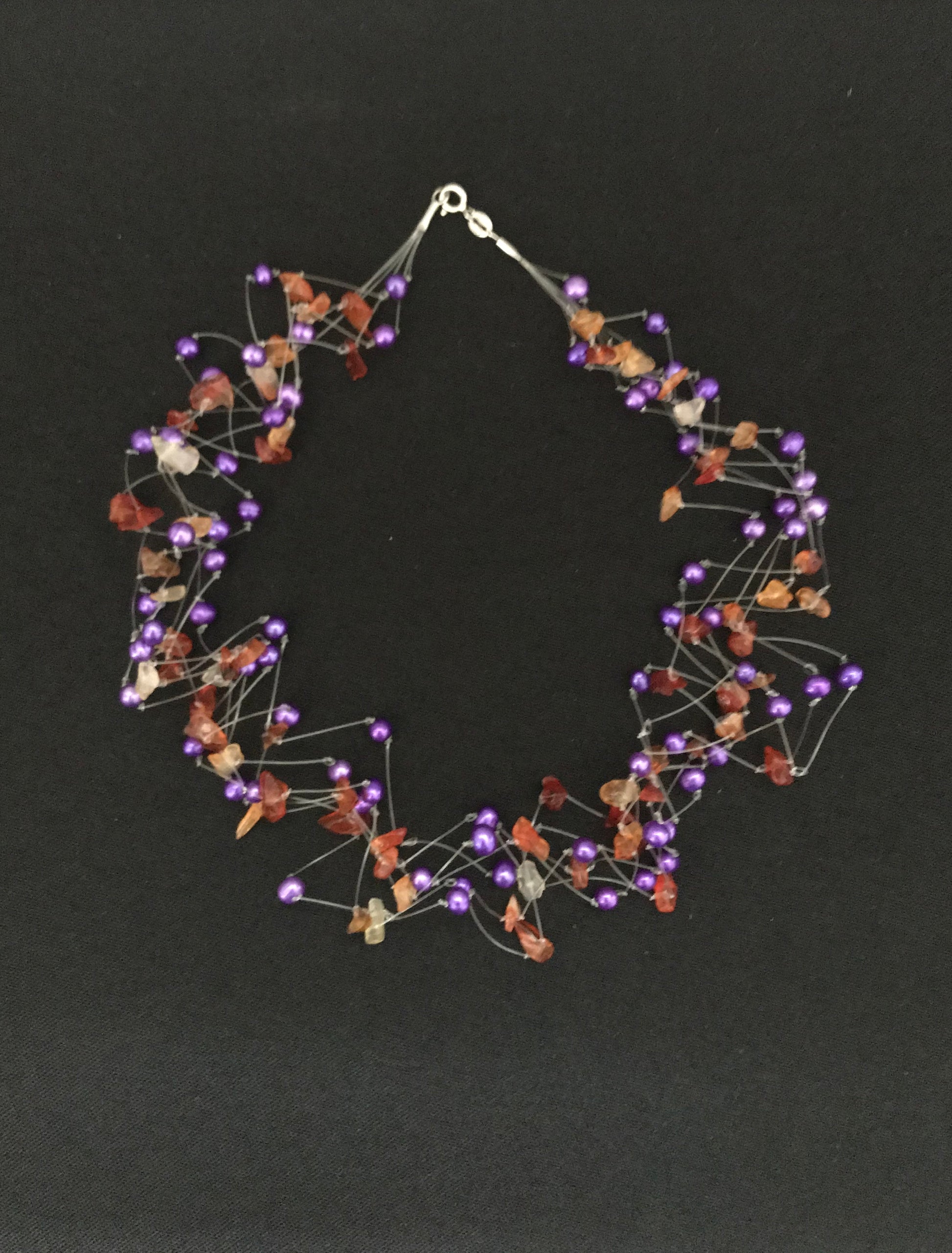 Pearl and Gemstone Necklace image 0