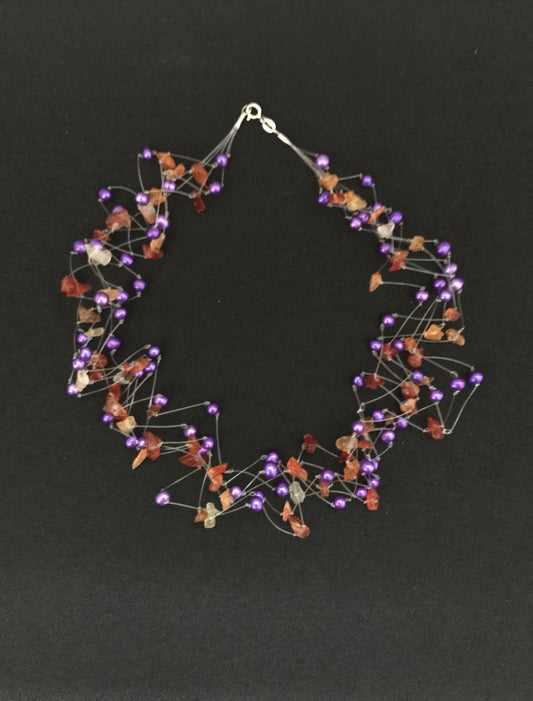 Pearl and Gemstone Necklace image 0