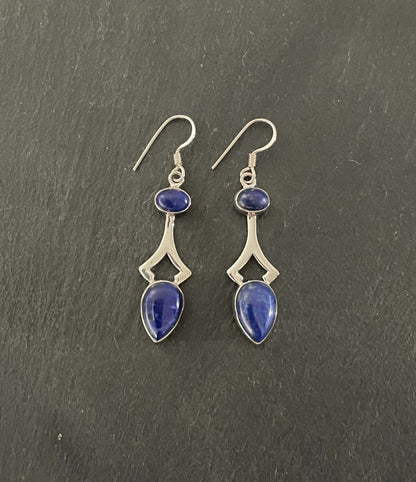 Lapis Lazuli Drop Earrings image 0