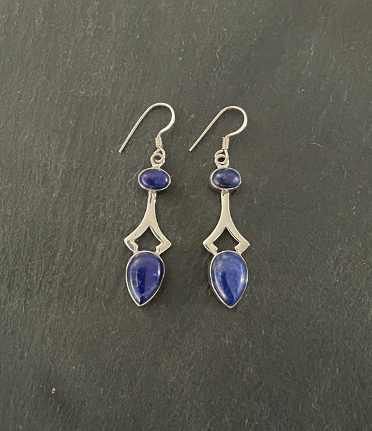 Lapis Lazuli Drop Earrings image 0