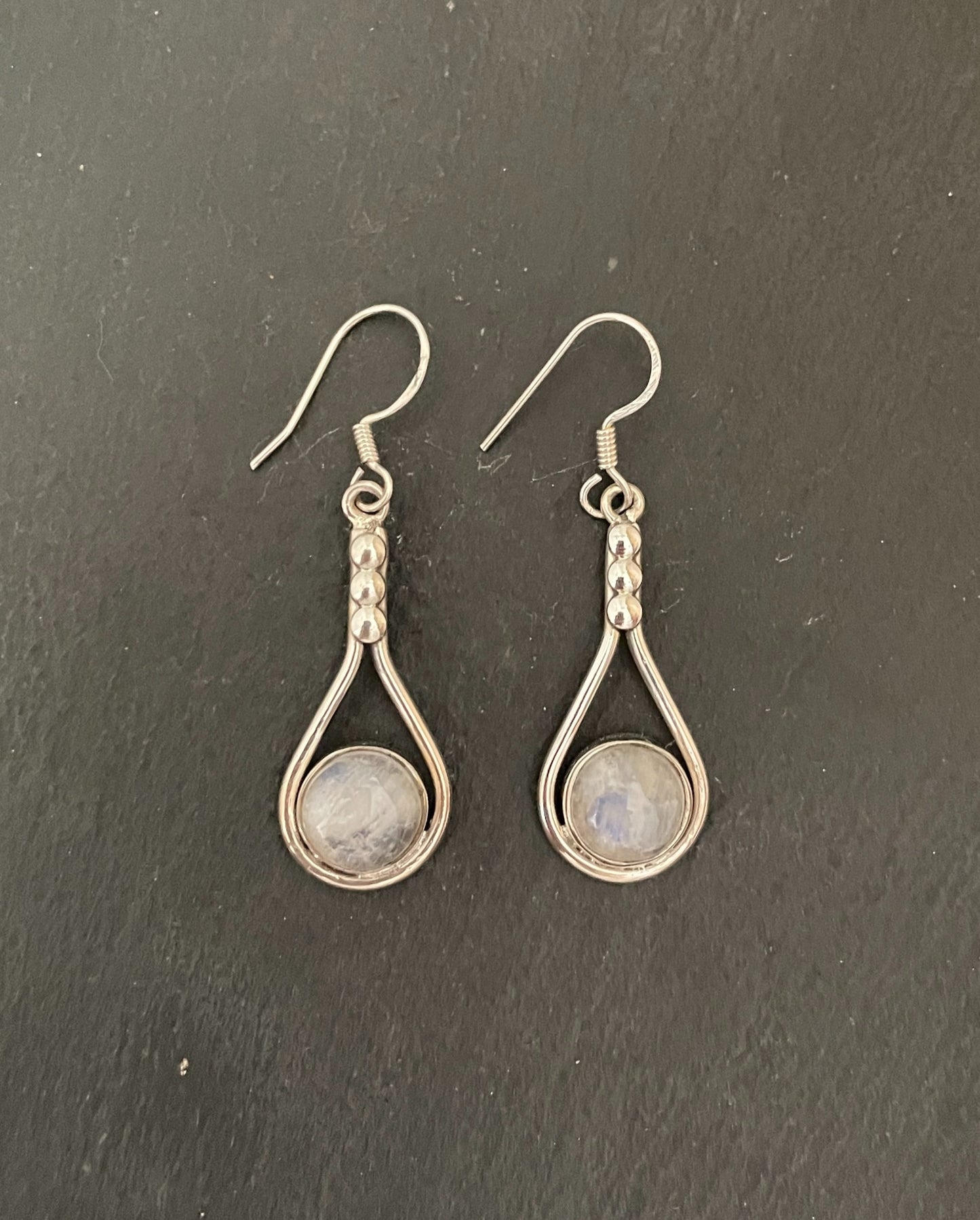 Moonstone Teardrop Earrings image 0