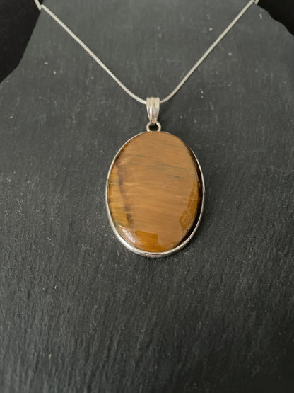 Tiger's Eye Oval Pendant image 2