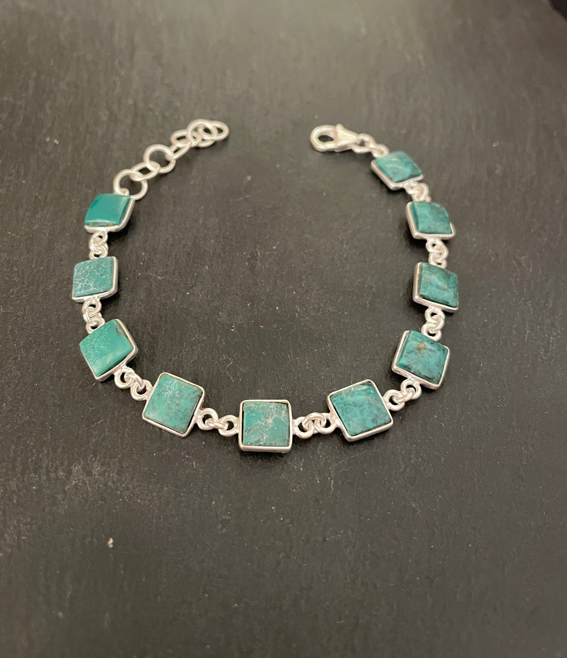 Square Turquoise Bracelet image 1