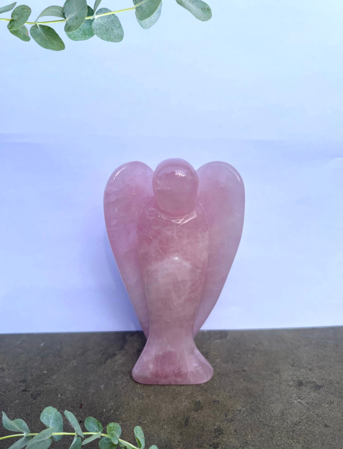 Large Rose Quartz Angel image 0