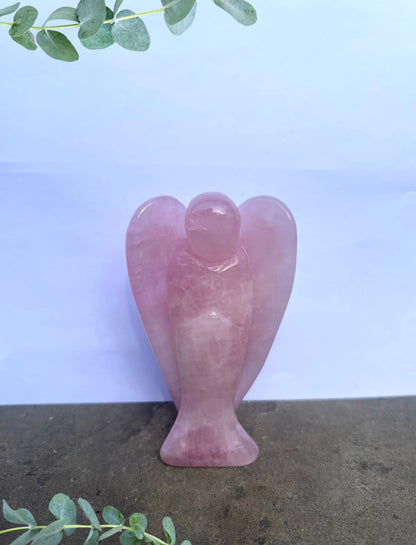 Large Rose Quartz Angel image 0