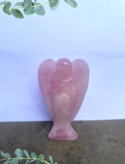 Large Rose Quartz Angel image 0