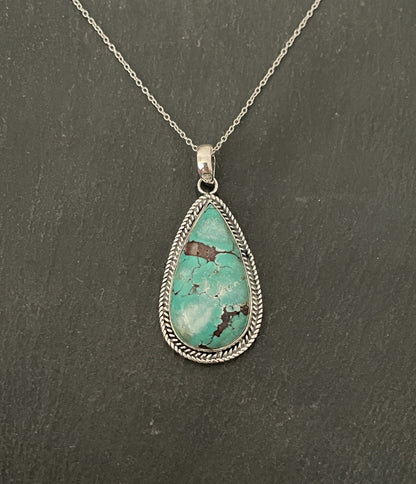 Turquoise Teardrop Pendant image 0