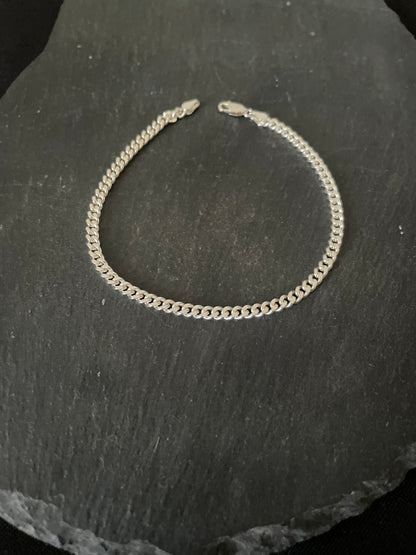 Sterling Silver Curb Chain Bracelet image 2