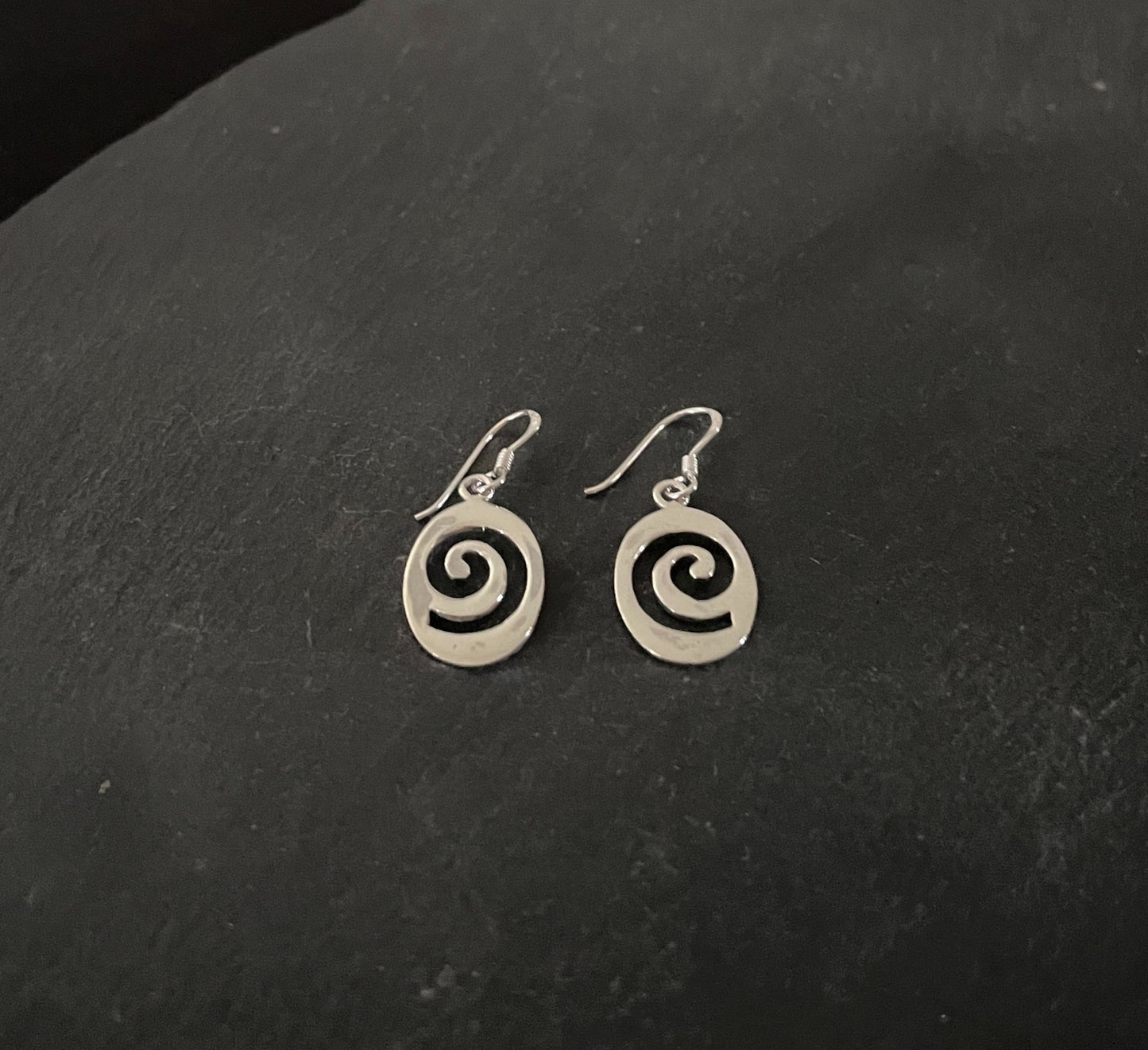 Silver Swirl Earrings image 1