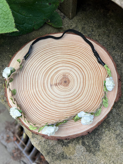 Cream Flower Headband image 1