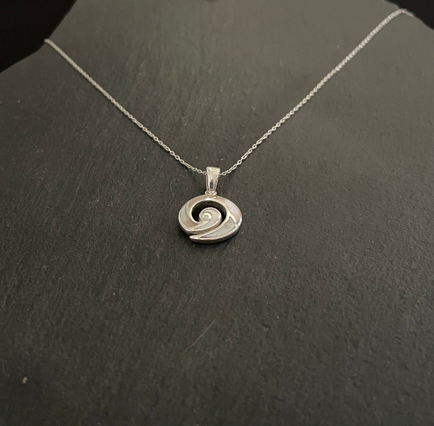 Mother of Pearl Swirl Pendant image 1