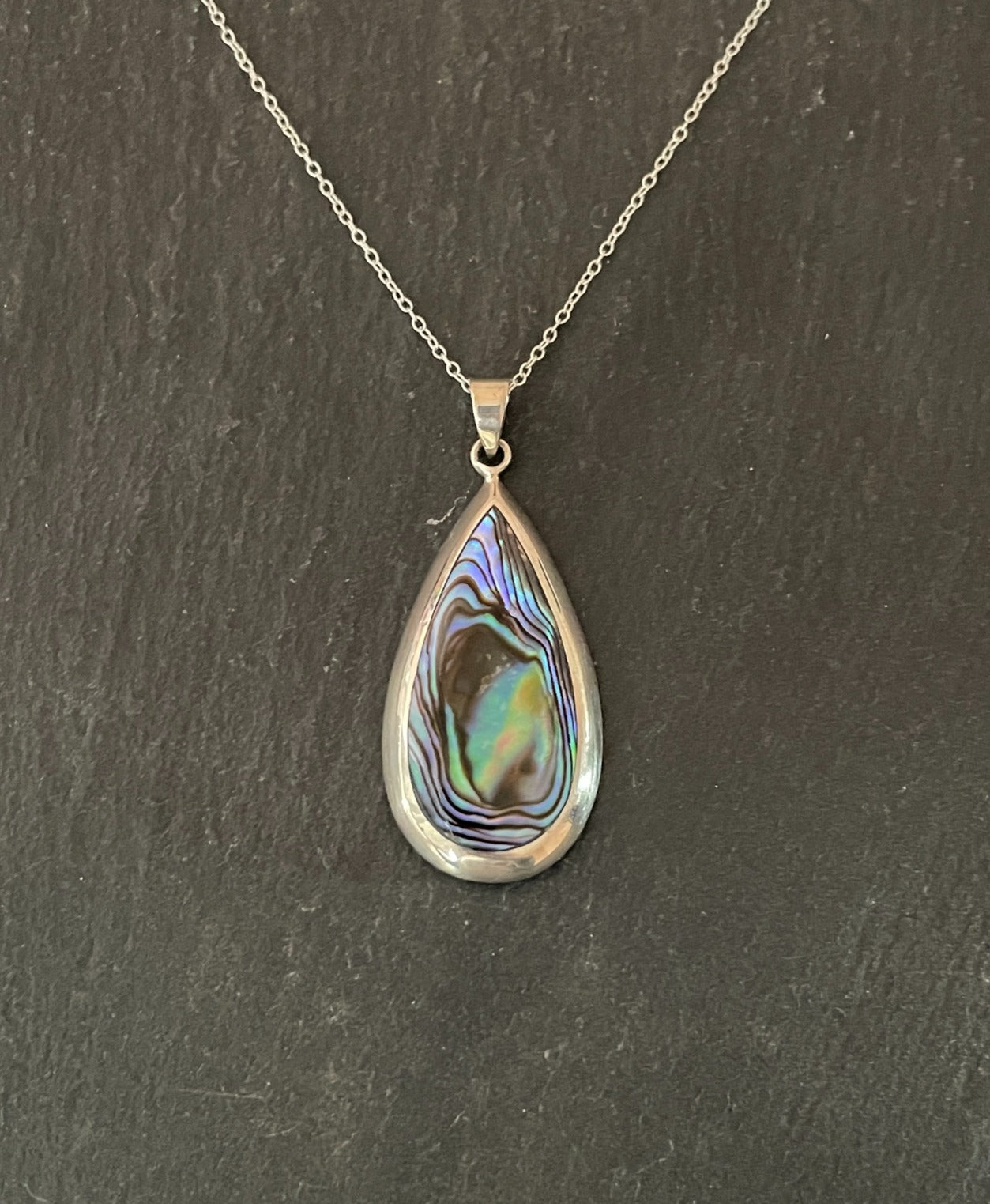 Paua Shell Teardrop Pendant image 0