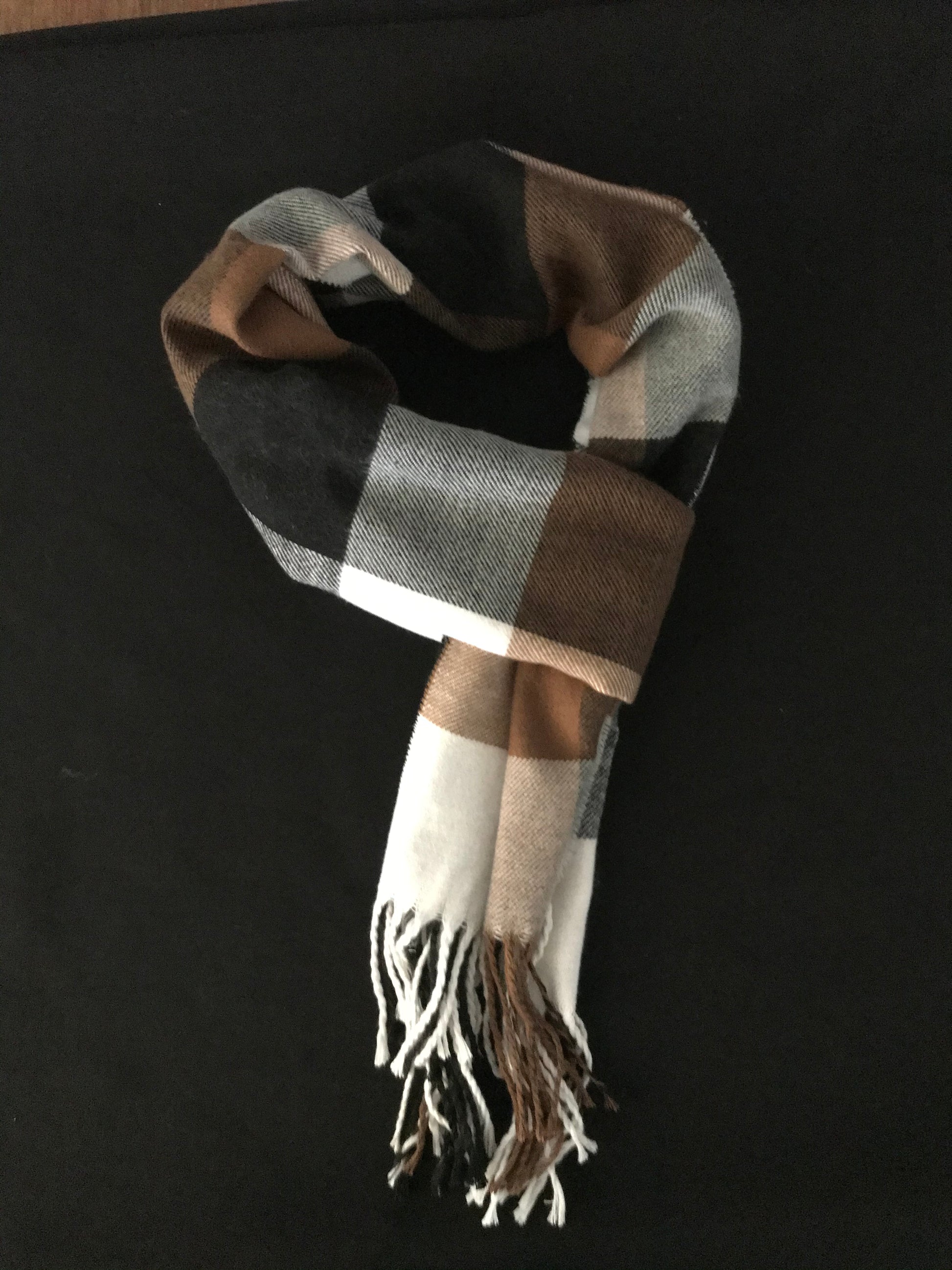 Brown and Black Scarf image 0