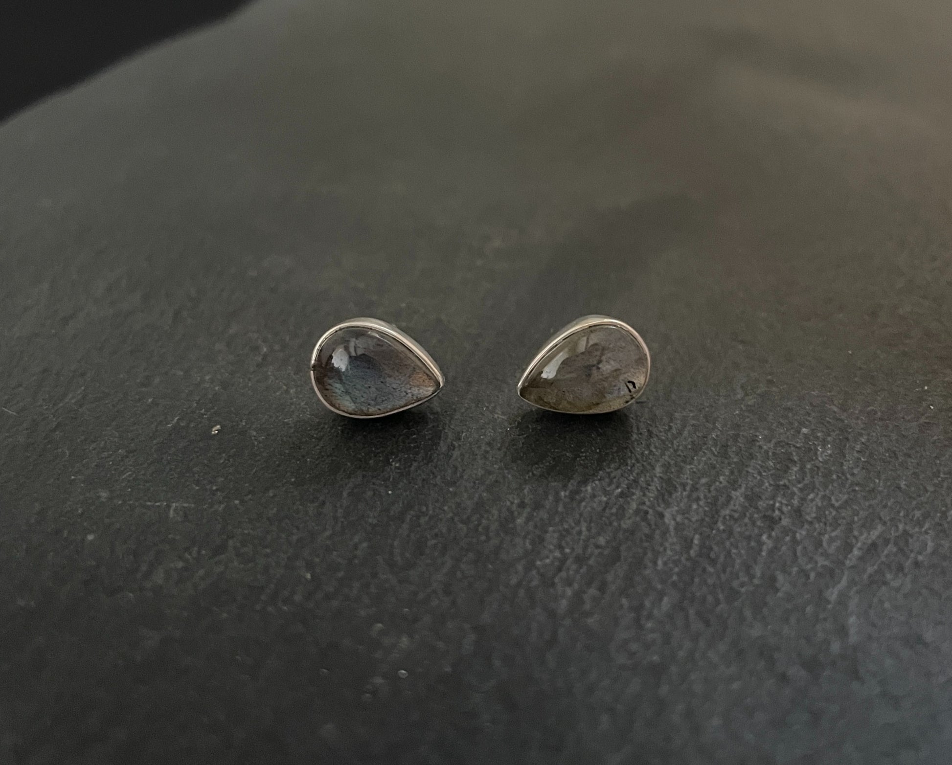 Teardrop Labradorite Stud Earrings image 0