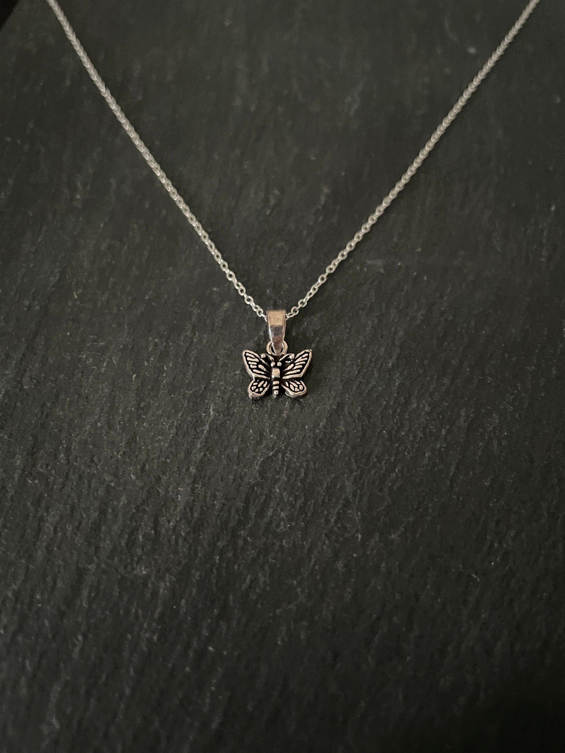 Silver Butterfly Pendant image 1