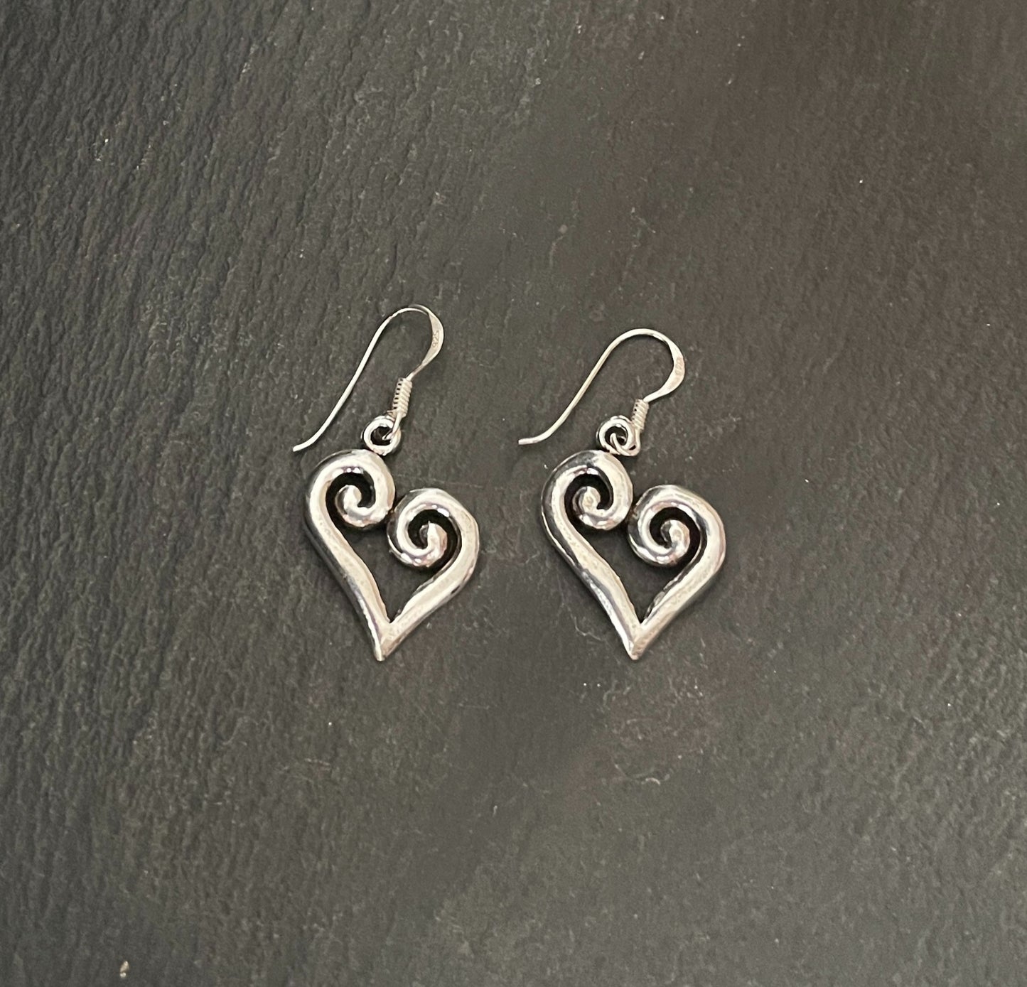 Silver Heart Earrings image 0