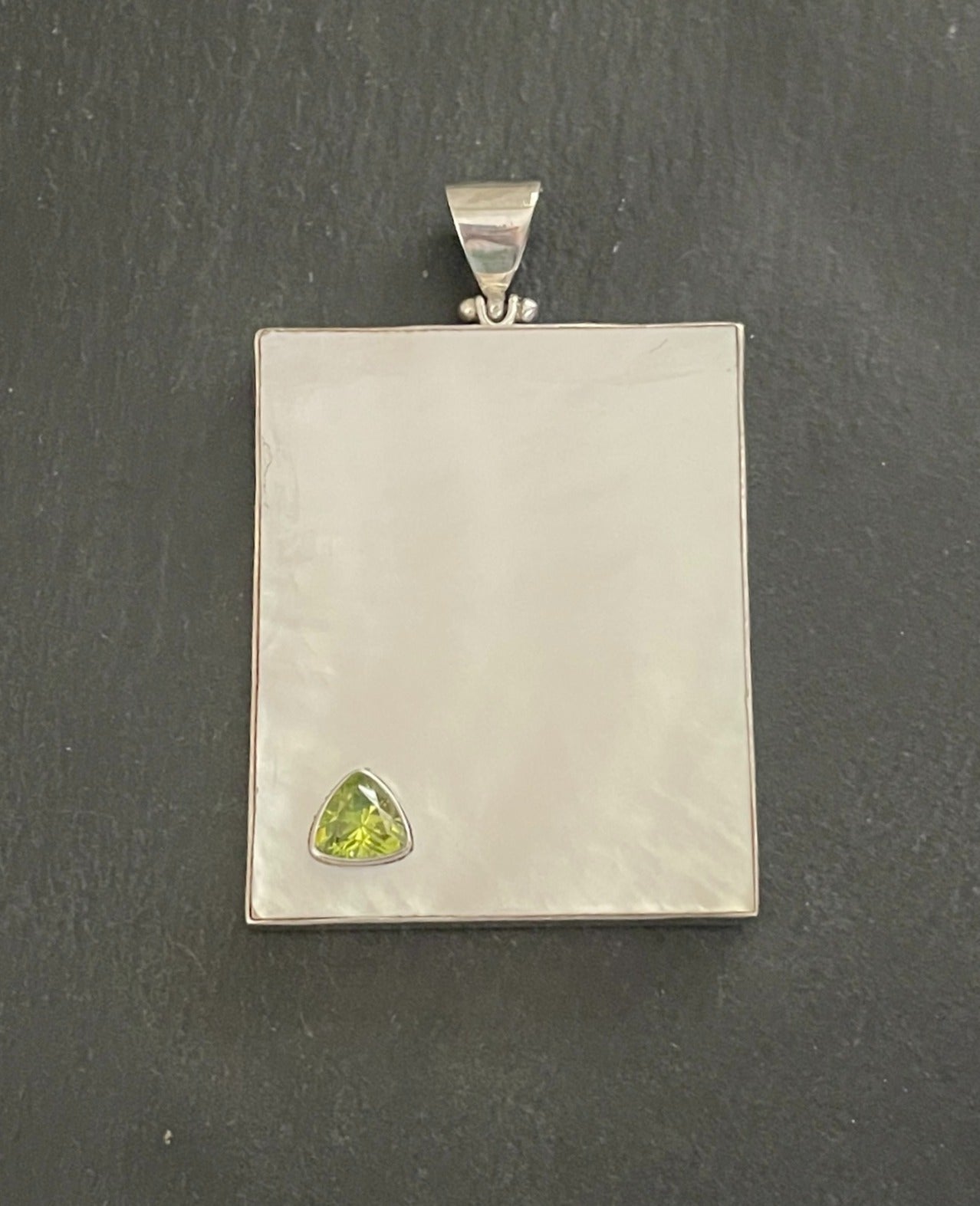 Peridot and Mother of Pearl Pendant image 0