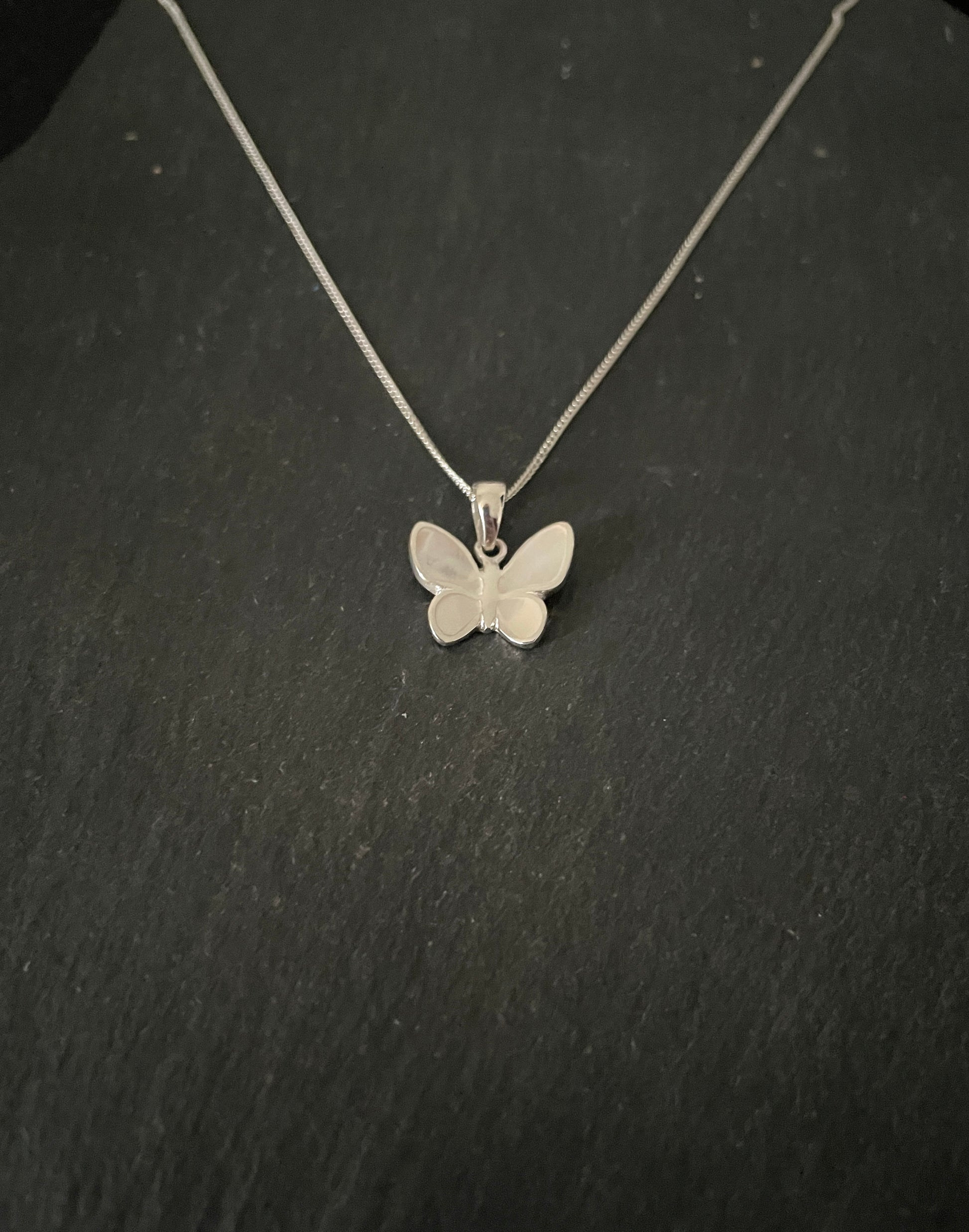 Mother of Pearl Butterfly Pendant image 1