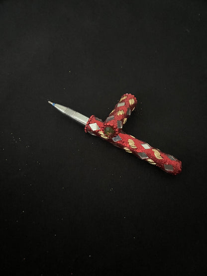 Red Glitter Pen image 1