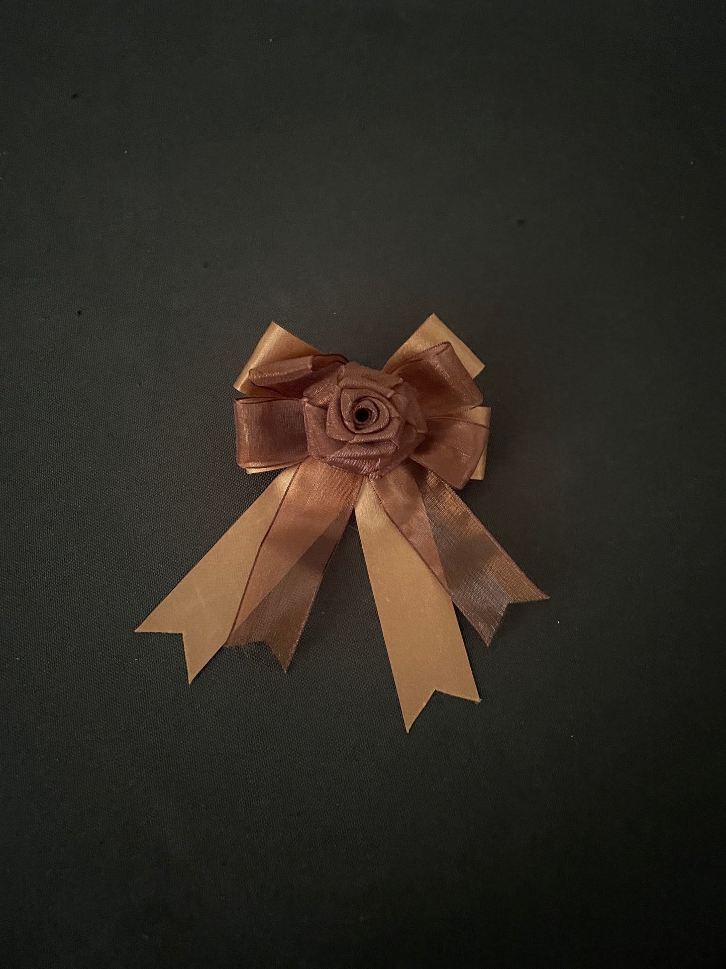 Brown Bow Hair Clips image 1
