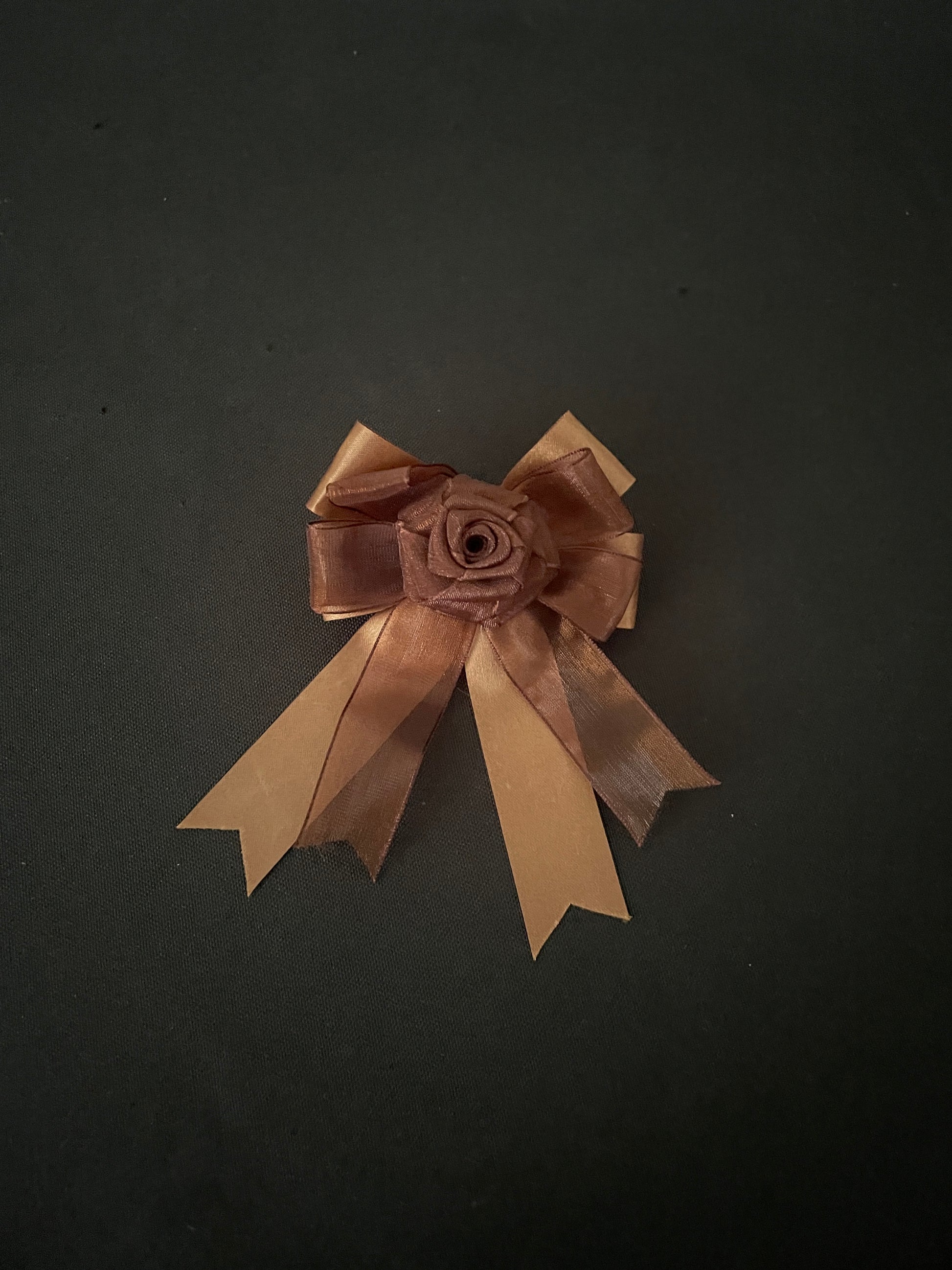 Brown Bow Hair Clips image 1