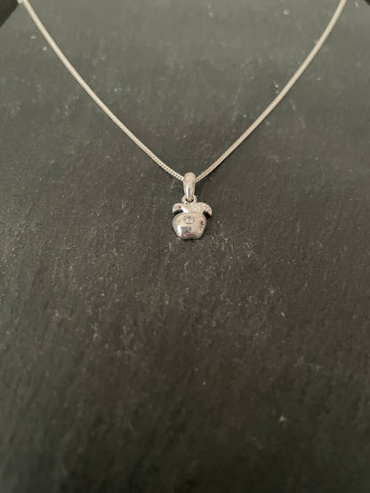 Cubic Zirconia Apple Pendant image 3