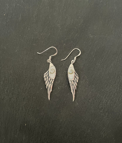 Shiva Shell Angel Wing Earrings image 0
