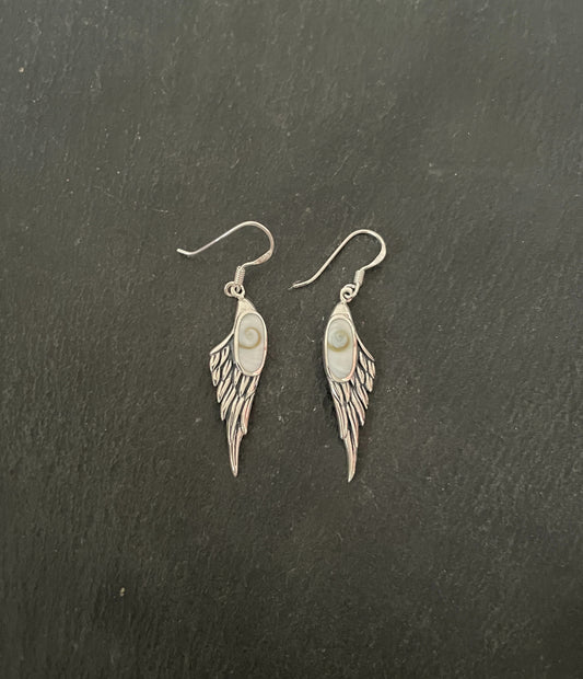 Shiva Shell Angel Wing Earrings image 0