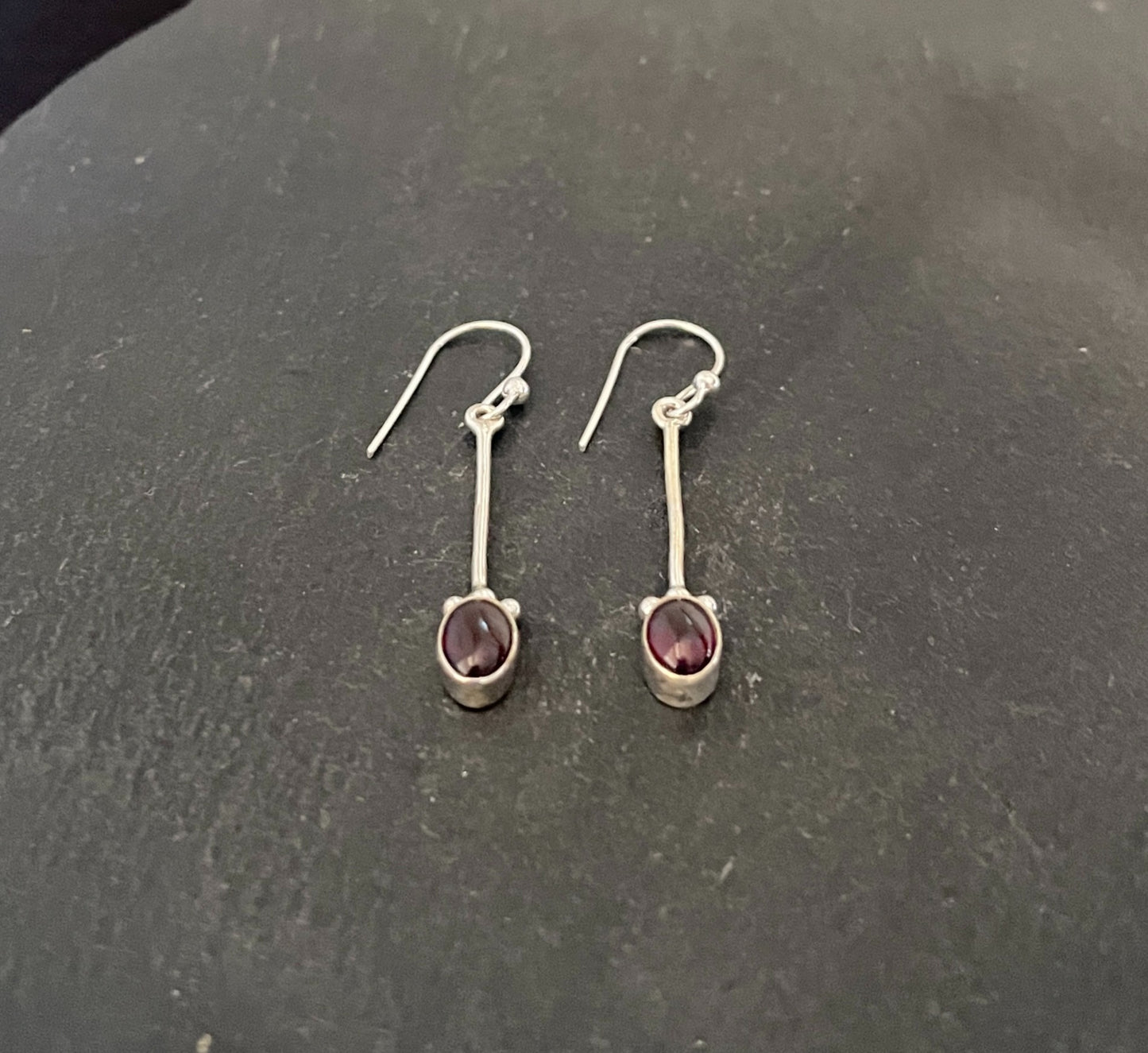 Garnet Drop Earrings image 1