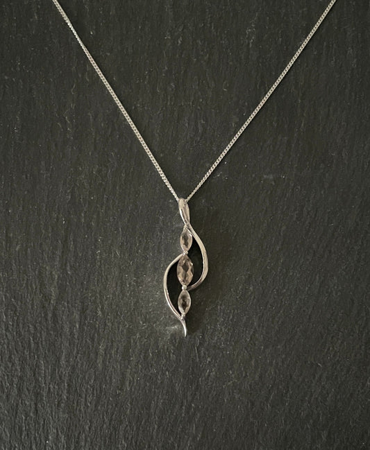 Smokey Quartz and Silver Pendant image 0