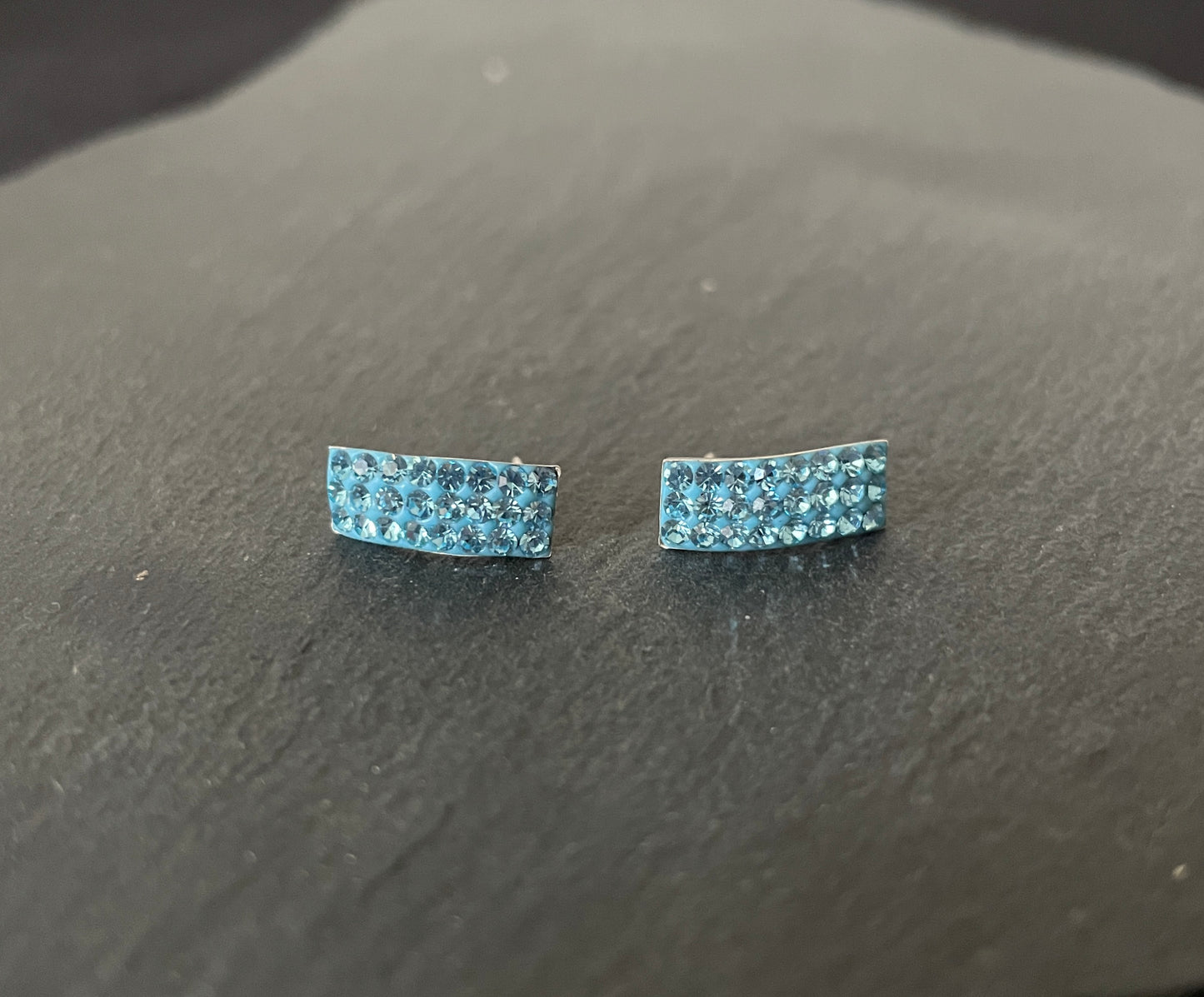 Cubic Zirconia Rectangle Stud Earrings image 6