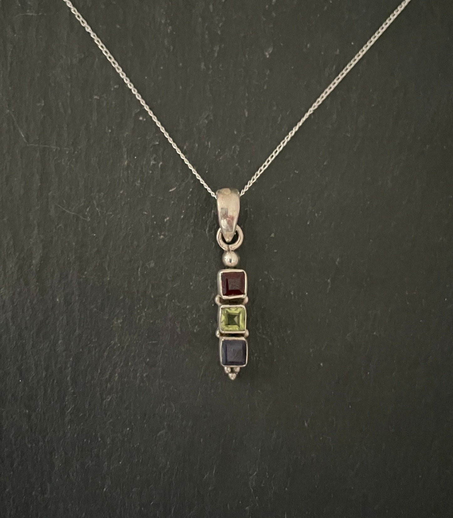 Garnet and Mixed Stone Pendant image 0