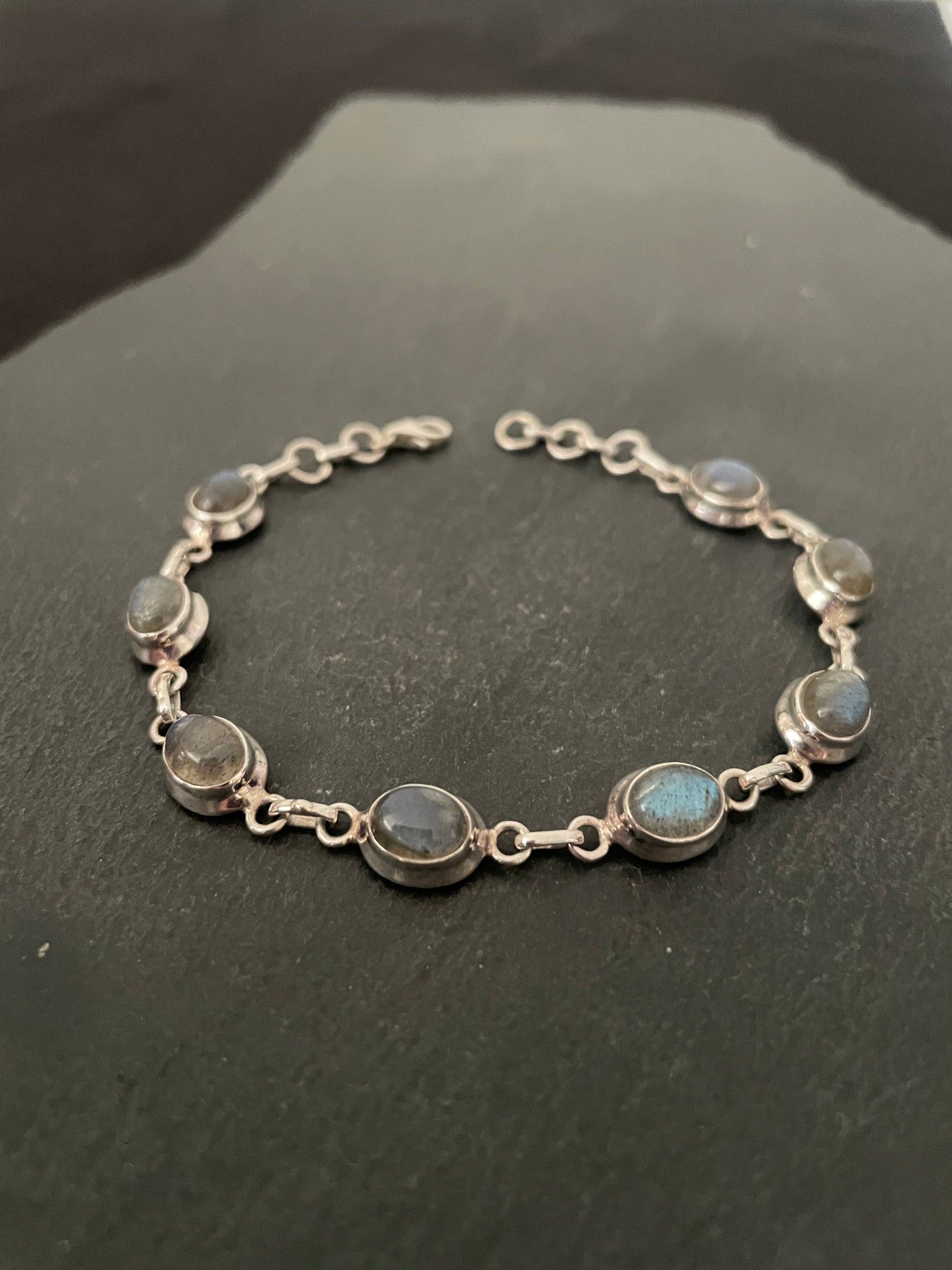Labradorite and Silver Bracelet image 0