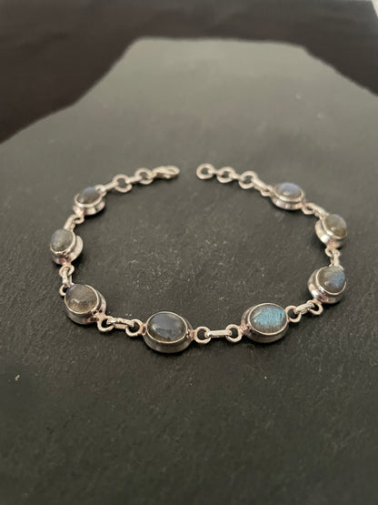 Labradorite and Silver Bracelet image 0