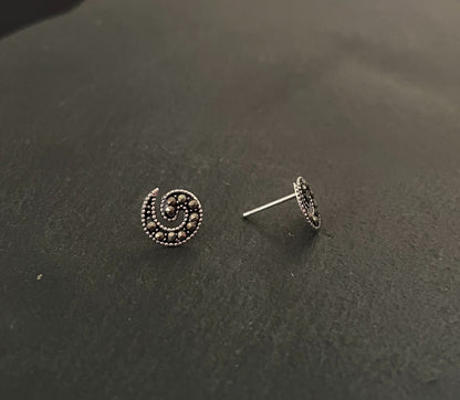 Marcasite Swirl Studs image 1