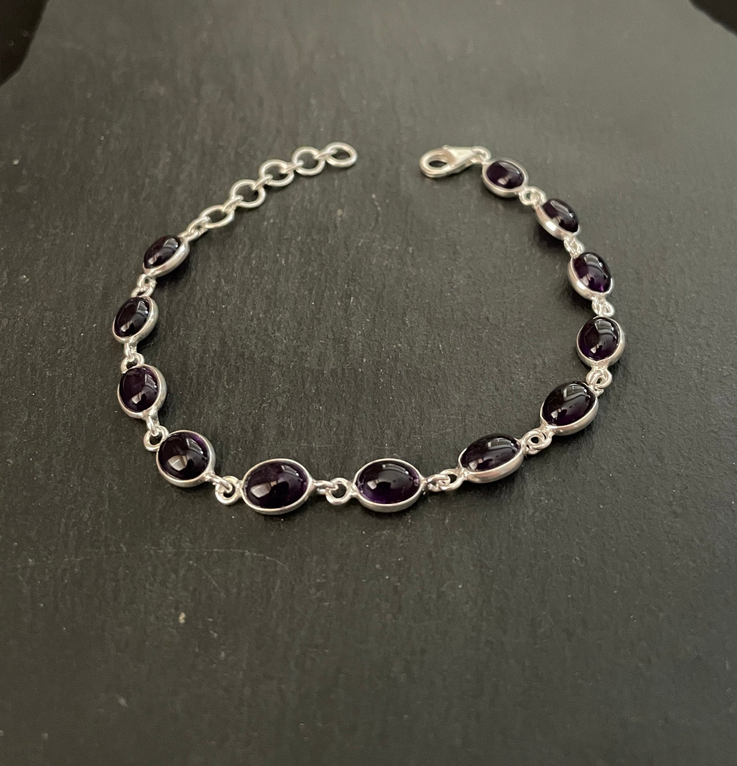 Oval Amethyst Bracelet image 0