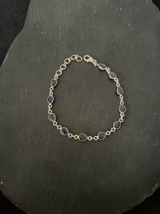 Teardrop Sapphire Bracelet image 1