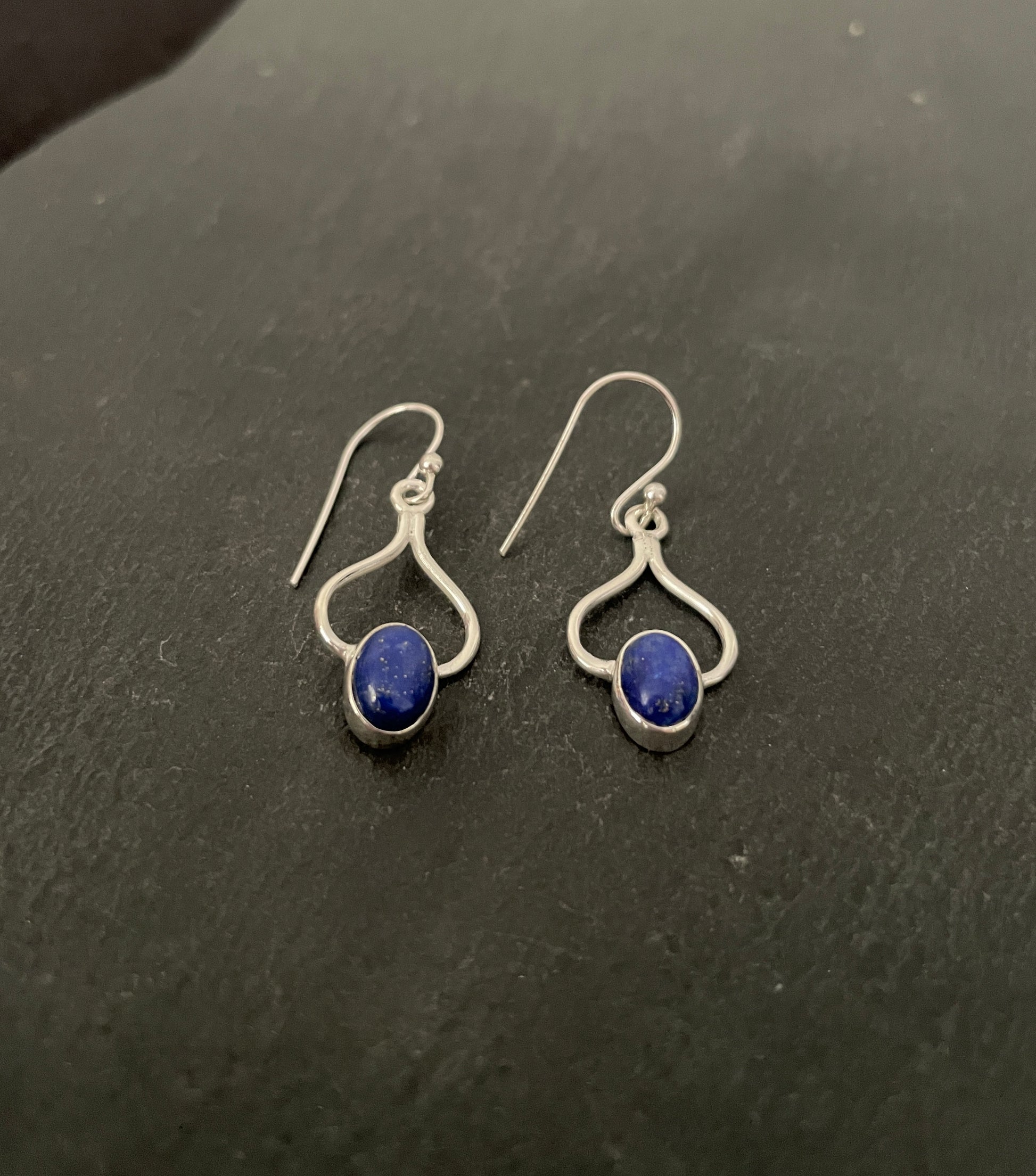 Lapis Lazuli and Silver Earrings image 1