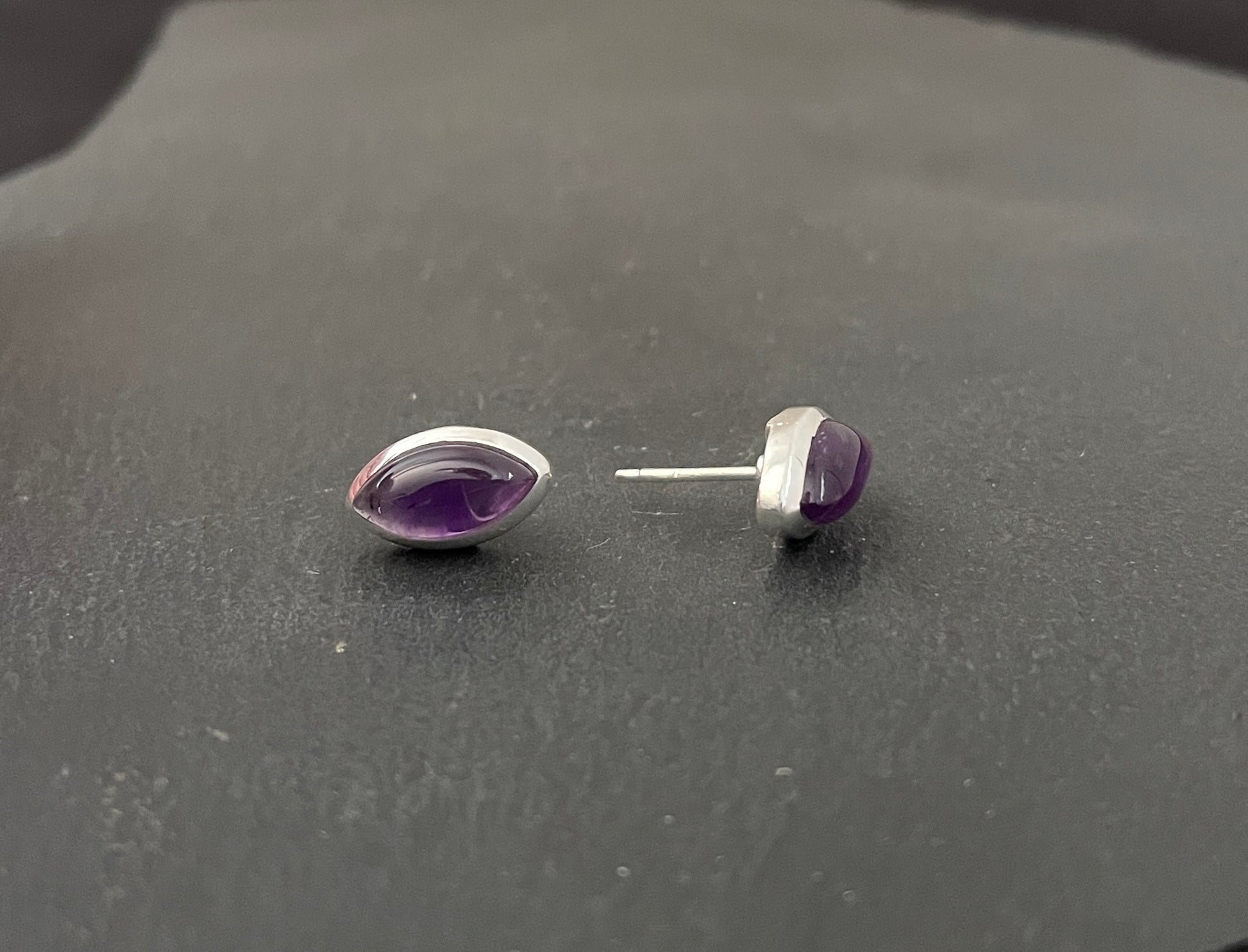Amethyst Kite Stud Earrings image 1